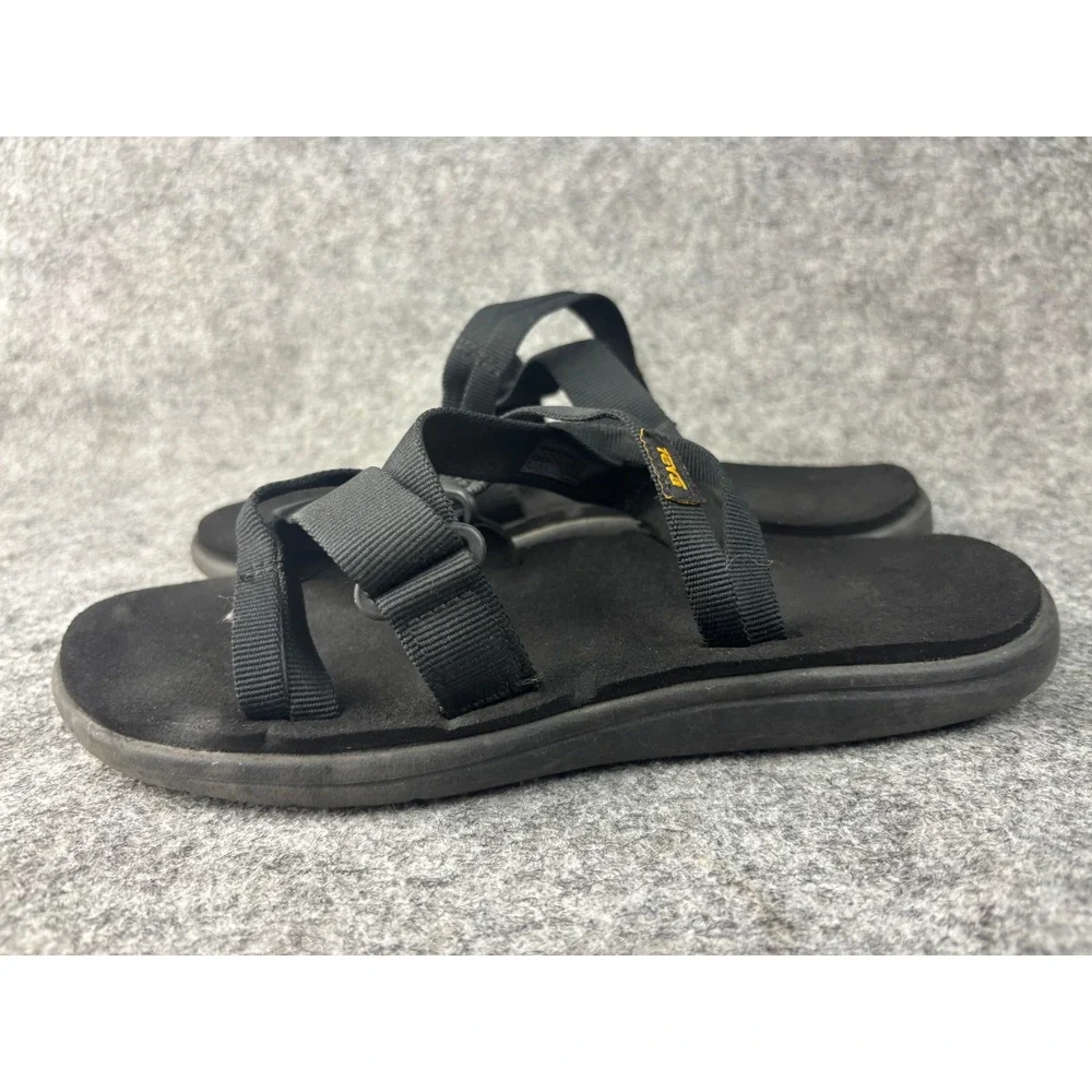 Teva Voya Infinity Sandals Womens 9 Black Strappy Lightweight Comfort 1099269